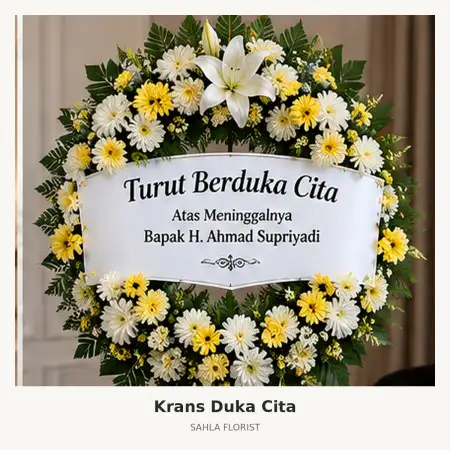 Krans Bunga Duka Kebon Sirih